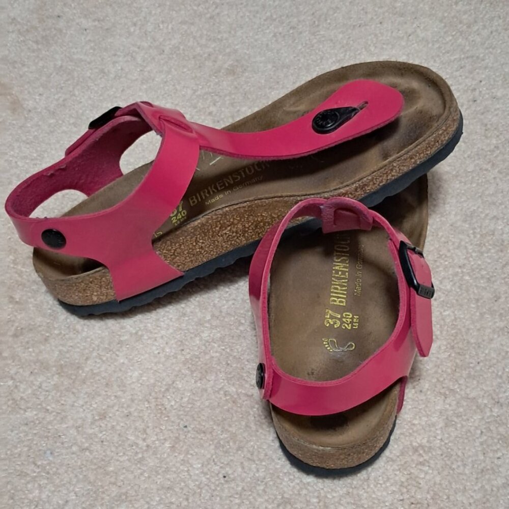 Birkenstock Thong Sandals with adjustable ankle strap Size 37/6.5 US